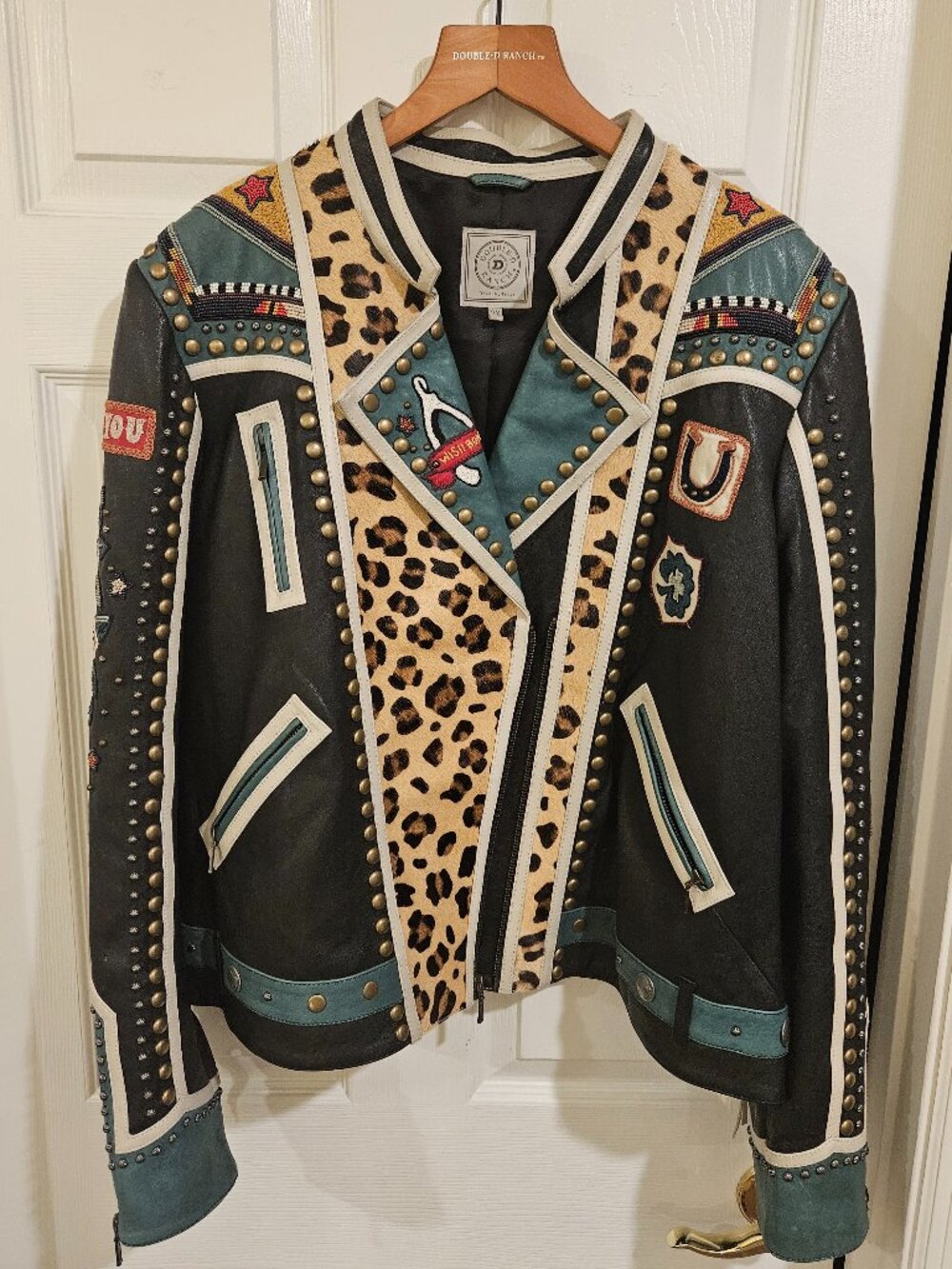 DOUBLE D RANCH BIKER LUCKY YOU JACKET